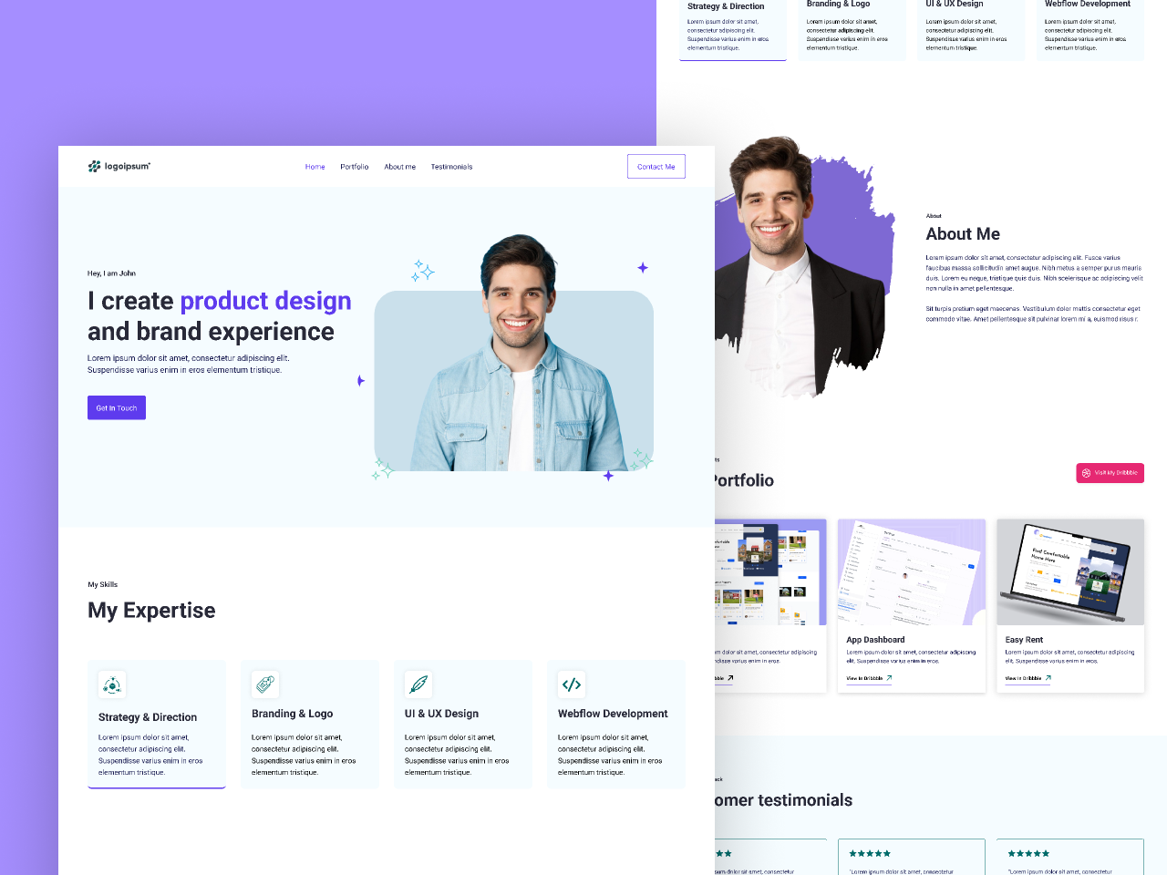 تصميم موقع شخصي